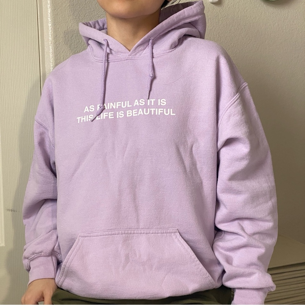 Yours Truly Clothing Lilac purple Lost Soul Hoodie